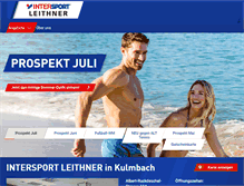Tablet Screenshot of intersport-leithner.de